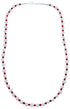 Coral And Fresh Water Pearl Sterling Silver Bead Necklace SX115001